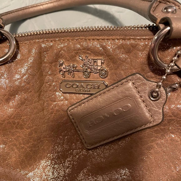 Coach shimmery gold purse - Picture 6 of 6